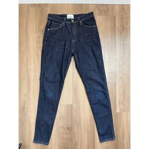 DUER Jeans Mens 29x31 Dark‎ Wash Blue Slim Tapered Stretch Denim WLF9A026